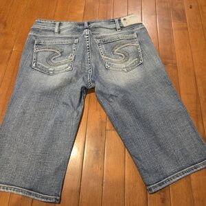 Silver Jeans Light Blue Denim Bermuda Shorts